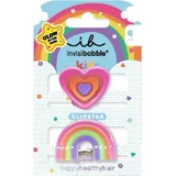 AMBITAS Invisibobble Clipstar Glow Happy Heart Зажимы для волос для детей, 2 шт.