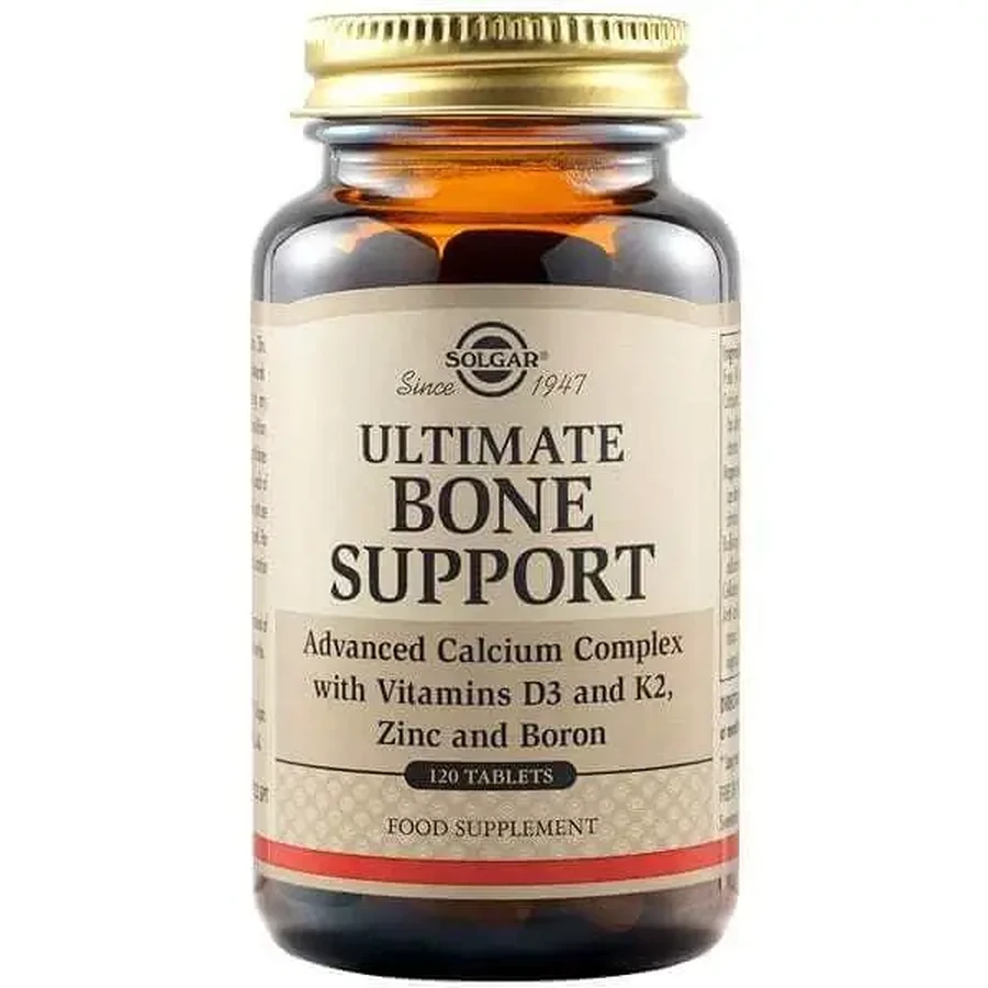 SOLGAR Ultimate Bone Support Complex — добавка для зміцнення кісток, 120 таблеток: ціни та характеристики