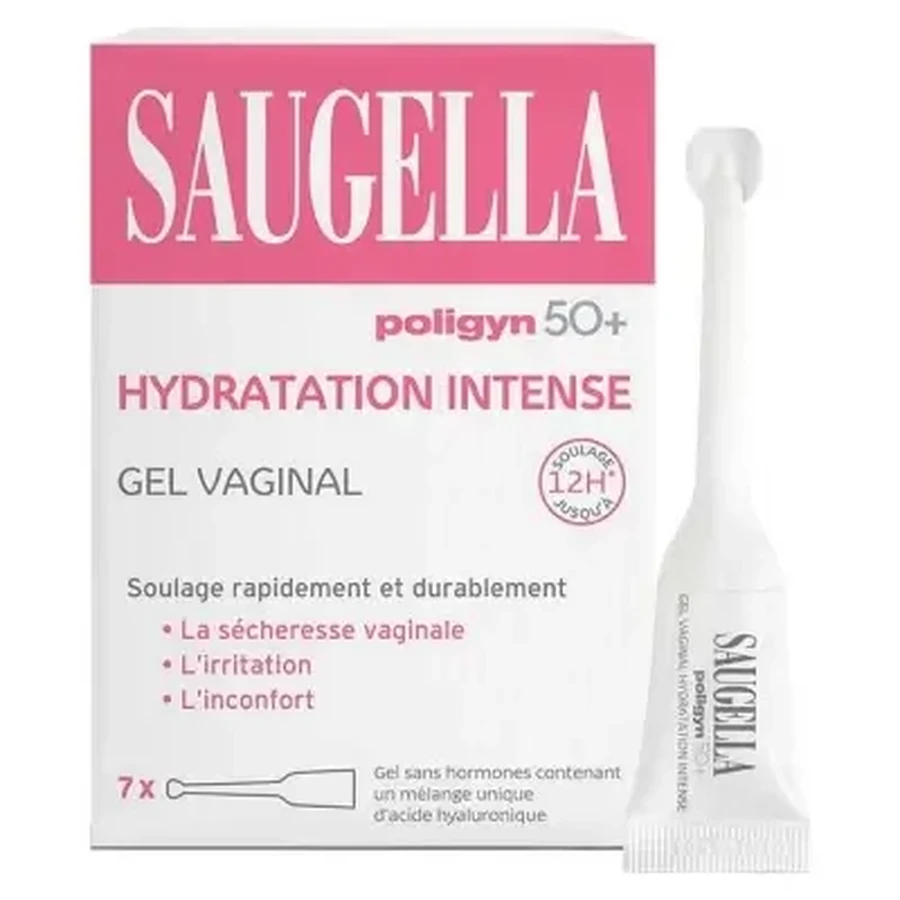Saugella Poligyn 50+ — вагінальний гель для інтенсивного зволоження, упаковка з 7 однодозовими пакетиками: ціни та характеристики