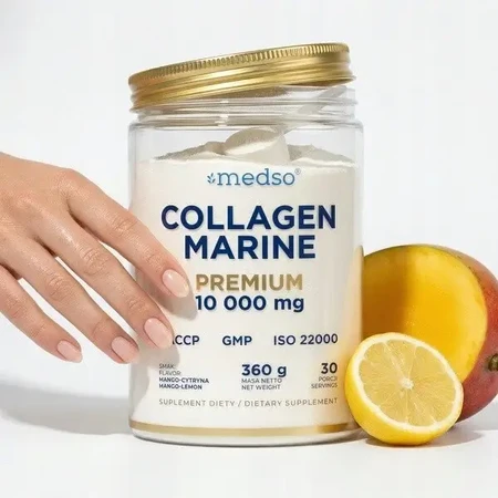 Medso Collagen Marine Premium 10 000 мг, порошок, смак манго-лимон, 360 г: ціни та характеристики