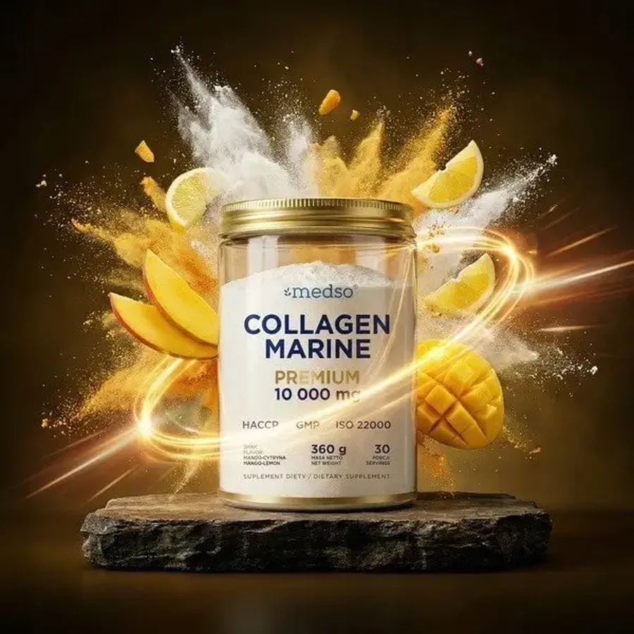 Medso Collagen Marine Premium 10 000 мг, порошок, смак манго-лимон, 360 г: ціни та характеристики