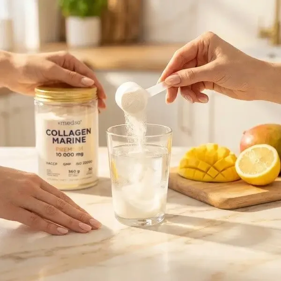 Medso Collagen Marine Premium 10 000 мг, порошок, смак манго-лимон, 360 г: ціни та характеристики