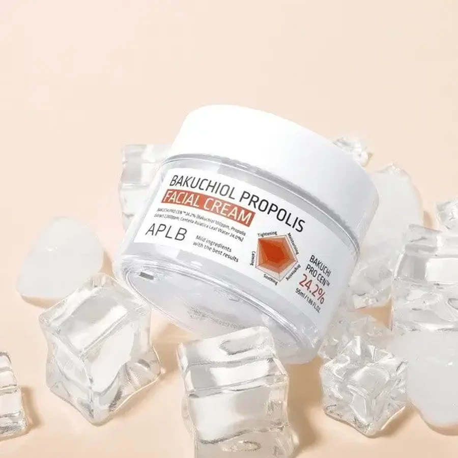 APLB Bakuchiol Propolis Facial Cream, заспокійливий крем для обличчя з бакучіолом і прополісом, 55 мл: ціни та характеристики