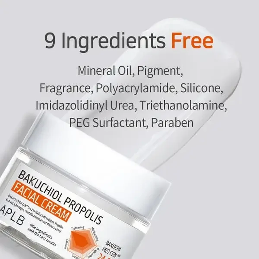 APLB Bakuchiol Propolis Facial Cream, заспокійливий крем для обличчя з бакучіолом і прополісом, 55 мл: ціни та характеристики