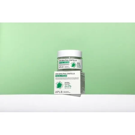 APLB AHA BHA PHA Centella Facial Cream, отшелушивающий и успокаивающий крем для лица с кислотами и центеллой азиатской, 55 мл: цены и характеристики