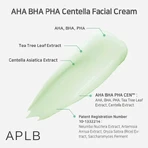 APLB AHA BHA PHA Centella Facial Cream, отшелушивающий и успокаивающий крем для лица с кислотами и центеллой азиатской, 55 мл: цены и характеристики