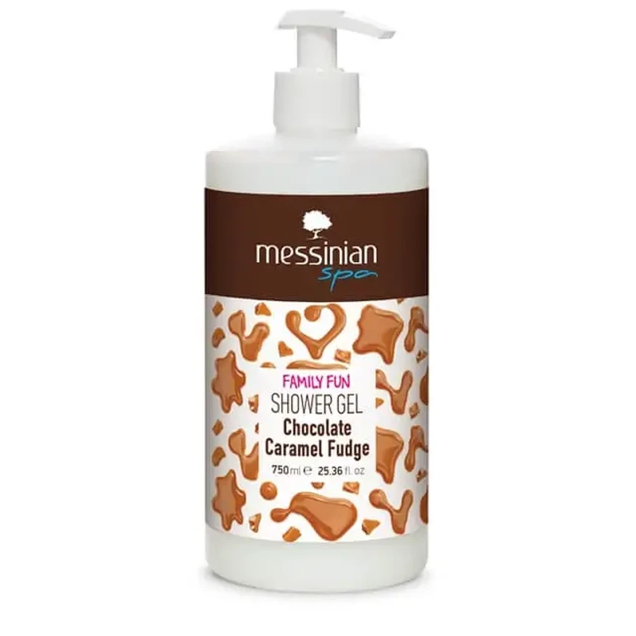 Messinian Spa | Гель для душу для сімейного відпочинку «Chocolate Caramel Fudge» | 750 мл: ціни та характеристики
