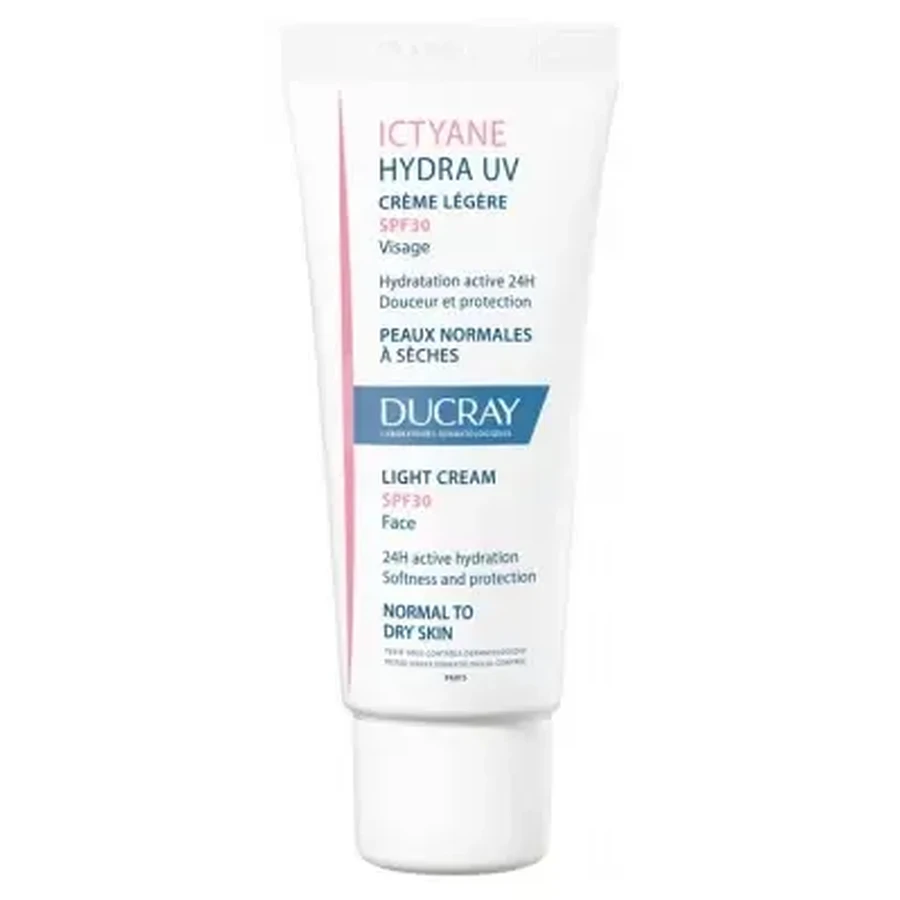 Ducray Ictyane Hydra UV Легкий крем для лица SPF 30, 40 мл: цены и характеристики