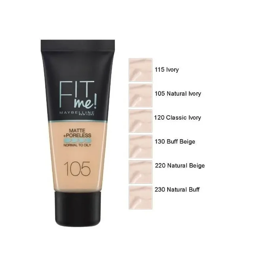 MAYBELLINE Fit Me Тональний крем для природного матового покриття 30 мл 105 Natural Ivory: ціни та характеристики