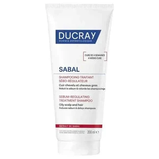 DUCRAY Sabal Sebum Regulating Treatment Shampoo — Лечебный шампунь для регулирования выделения кожного сала, предназначенный для жирных волос, 200 мл
