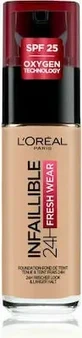 LOREAL Infaillible Foundation 32H Fresh Wear Foundation Тональний крем з легкою текстурою для повного покриття, що тримається 32 години 145 Rose Beige