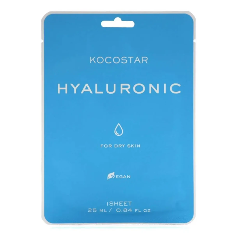 KOCOSTAR Hyaluronic Sheet Face Mask — маска для лица с 6 различными видами гиалуроновой кислоты, 1 шт.: цены и характеристики