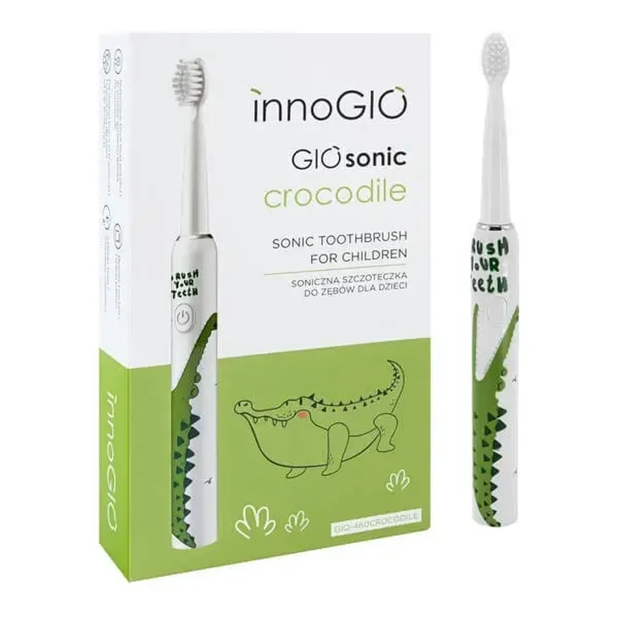 InnoGio, ультразвуковая зубная щетка Giosonic Crocodile GIO-460, 1 шт.: цены и характеристики