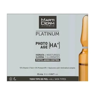 MartiDerm Platinum, Photo Age HA+, сыворотка, ампулы, 30 шт. по 2 мл