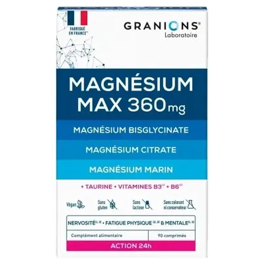 Granions Magnesium Max 360 мг, 90 таблеток: ціни та характеристики