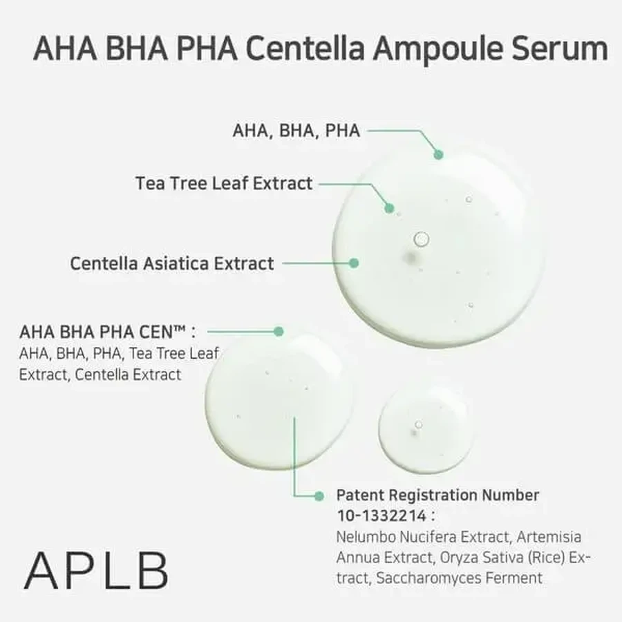 APLB AHA BHA PHA Centella Ampoule, сироватка для обличчя, 40 мл: ціни та характеристики