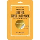 KOCOSTAR Gold Foil Triple Layer Mask — маска для лица с шестью различными видами гиалуроновой кислоты и золотом, 1 шт.