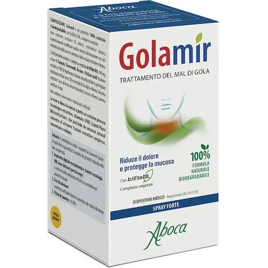 ABOCA Golamir Spray Forte от сухого кашля для детей и взрослых, без глютена, 30 мл: цены и характеристики