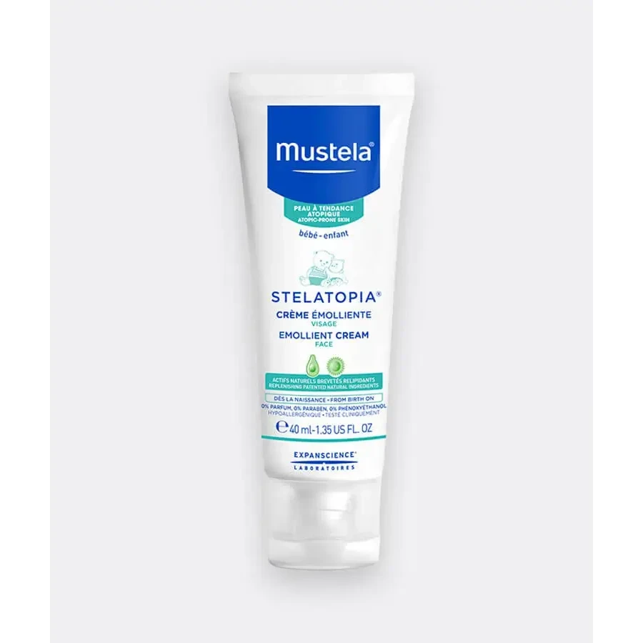 MUSTELA Bebe Stelatopia Смягчающий крем для лица Смягчающий крем для лица с экстрактом подсолнечного масла, 40 мл: цены и характеристики