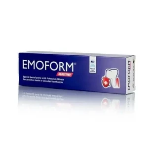 OMEGA PHARMA Emoform Sensitive Специальная зубная паста с нитратом калия для чувствительных зубных корешков, 50 мл