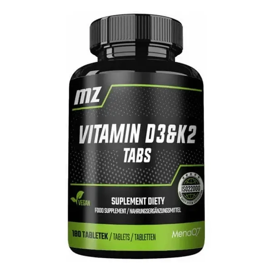MZ Vitamin D3 &amp; K2 Tabs, таблетки, 180 шт.: цены и характеристики