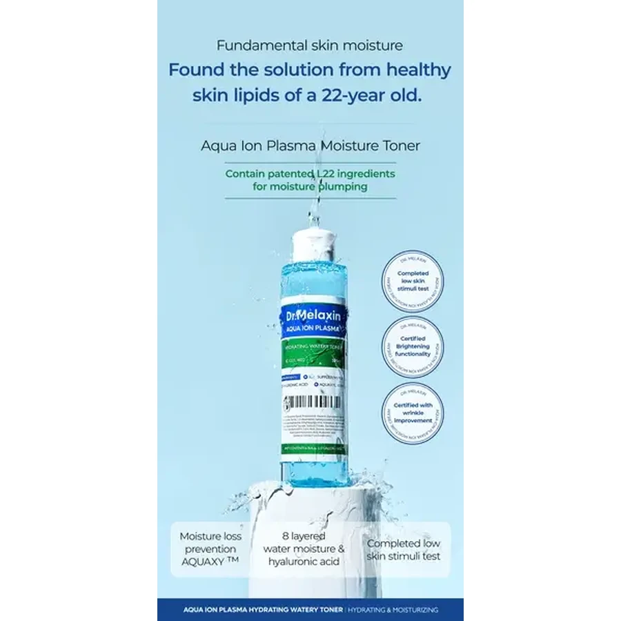 Dr.Melaxin Aqua Ion Plasma Watery Tonert, увлажняющий тоник, 200 мл: цены и характеристики