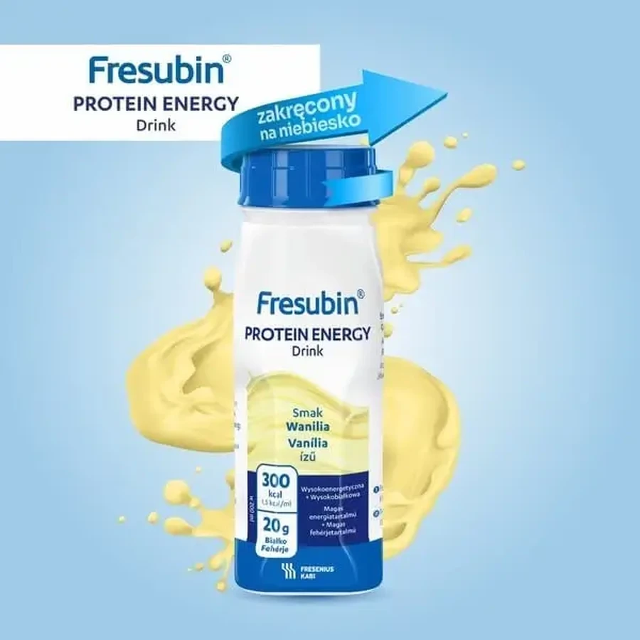 Fresubin Protein Energy Drink со вкусом ванили, жидкость, 16 × 200 мл: цены и характеристики
