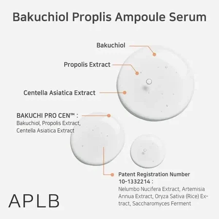 APLB Bakuchiol Propolis Ampoule, заспокійлива сироватка для обличчя з бакучіолом і прополісом, 40 мл: ціни та характеристики