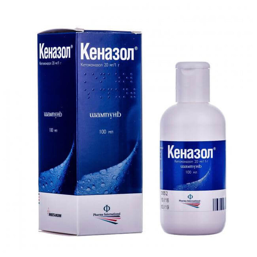 Кеназол шампунь 20 мг/1 г фл. 100 мл: ціни та характеристики