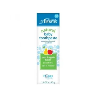 DR BROWN`S Зубная паста с ароматом яблок и груш для детей 0–3 лет, 40 г