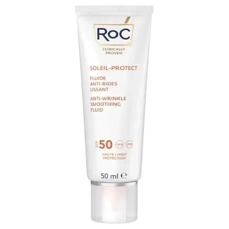 RoC Soleil-Protect: розгладжуючий флюїд проти зморшок SPF 50, 50 мл: ціни та характеристики
