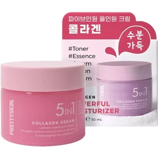PRETTYSKIN 5in1 COLLAGEN CREAM — многофункциональный корейский крем...
