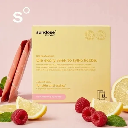 Sundose Everyday For Skin Anti-Aging, пакетики с порошком, вкус «малина-лимон», 15 шт.: цены и характеристики