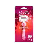 GILLETTE Venus Comfort Glide — женская бритва, 1 шт., 1 сменная головка и 1 душевая подставка