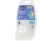 CHICCO Physio Teat Anti-Colic с медленным потоком, силиконовая соска для детей от 0+, 2 шт.