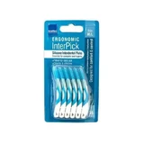 INTERMED Ergonomic InterPick Силиконовые щетки, синие, размер M/L, 36 штук