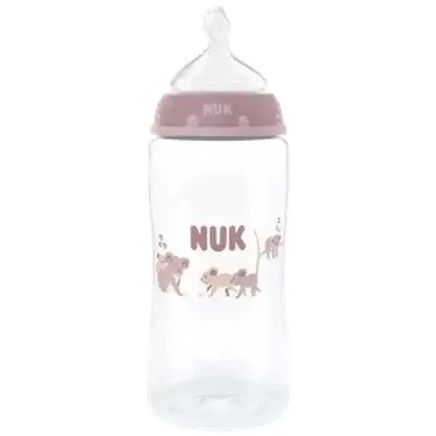 NUK First Choice Пластиковая бутылочка с силиконовым соском и индикатором температуры для детей от 3 месяцев, 240 мл: цены и характеристики