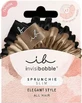 AMBITAS Invisibobble Sprunchie Slim True — золотые резинки для волос черного и бронзового цветов, 2 шт.