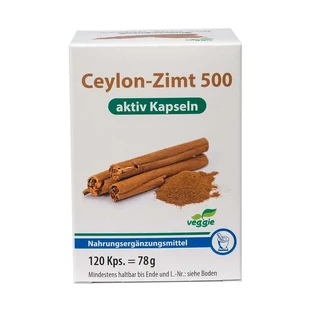 Цейлонская корица 500 «Актив» — капсулы, 120 шт.