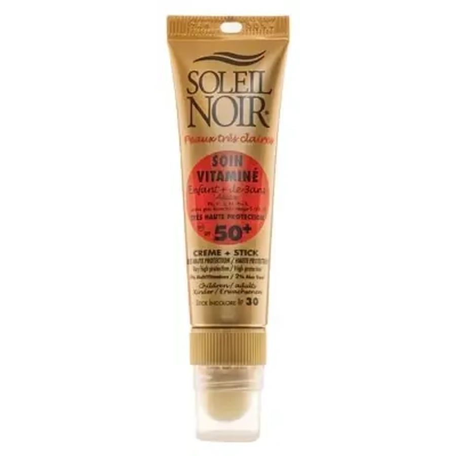 Soleil Noir для взрослых и детей: крем с витаминами SPF 50, 20 мл + стик SPF 30, 2 г: цены и характеристики