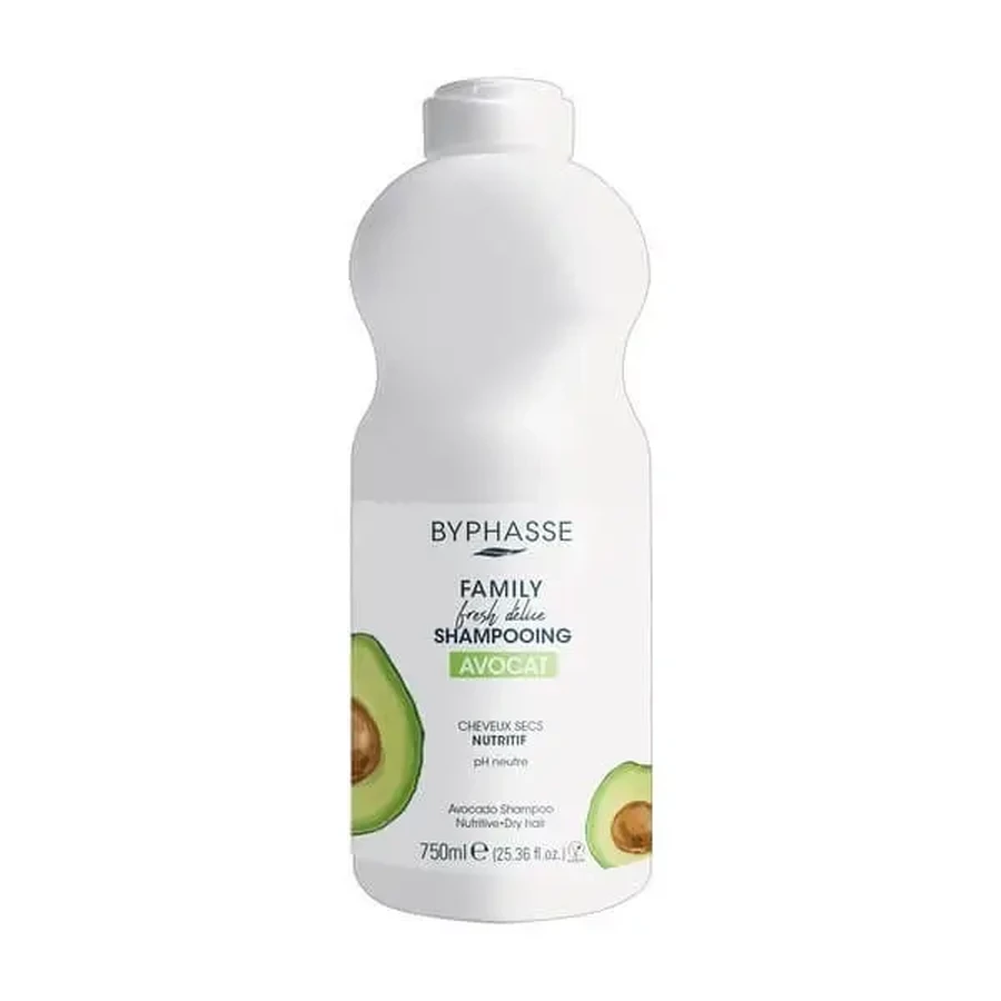 Byphasse Family Fresh Delice, шампунь для сухих волос с авокадо, 750 мл: цены и характеристики