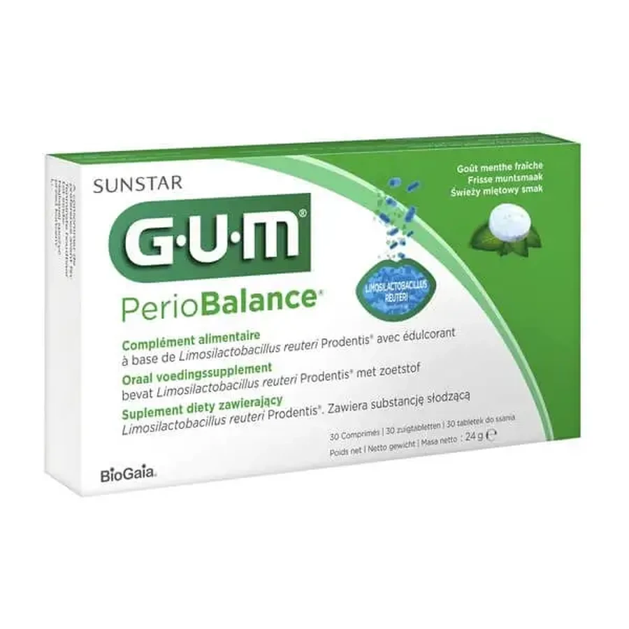 Gum PerioBalance, пастилки для рассасывания, 30 шт.: цены и характеристики