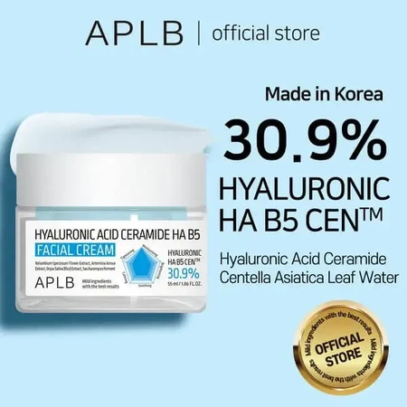 APLB Hyaluronic Acid Ceramide HA B5, увлажняющий крем для лица с гиалуроновой кислотой, церамидами и витамином B5, 55 мл: цены и характеристики