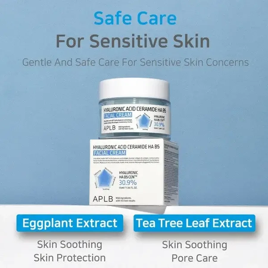 APLB Hyaluronic Acid Ceramide HA B5, увлажняющий крем для лица с гиалуроновой кислотой, церамидами и витамином B5, 55 мл: цены и характеристики