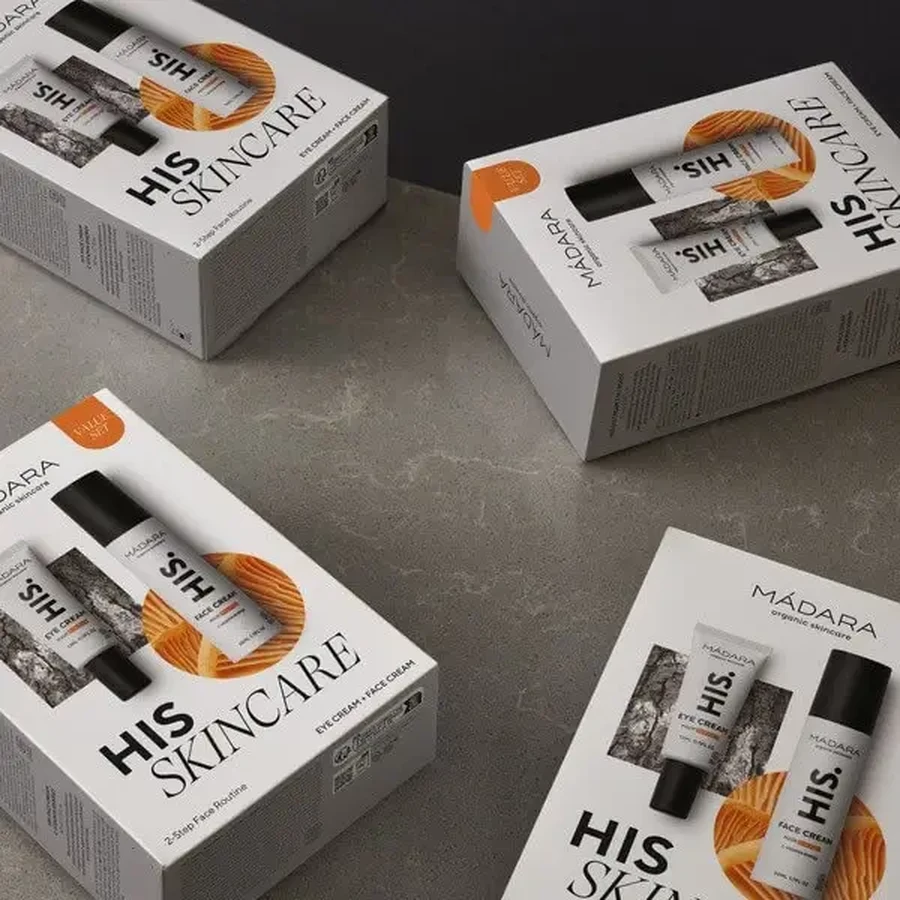 Набор Madara His Skincare 2-Step Routine Set: крем для лица, 50 мл + крем для кожи вокруг глаз, 17 мл: цены и характеристики