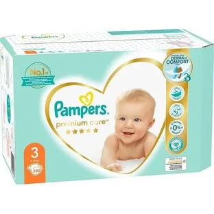 PAMPERS Детские подгузники Premium Care № 3, 6–10 кг, 120 штук, мега-упаковка