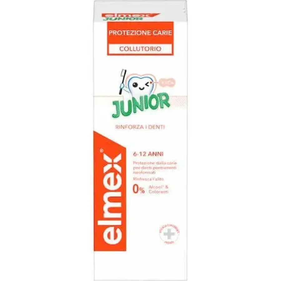ELMRX Caries Protection Junior Ополіскувач для ротової порожнини для дітей віком 6–12 років, 400 мл: ціни та характеристики