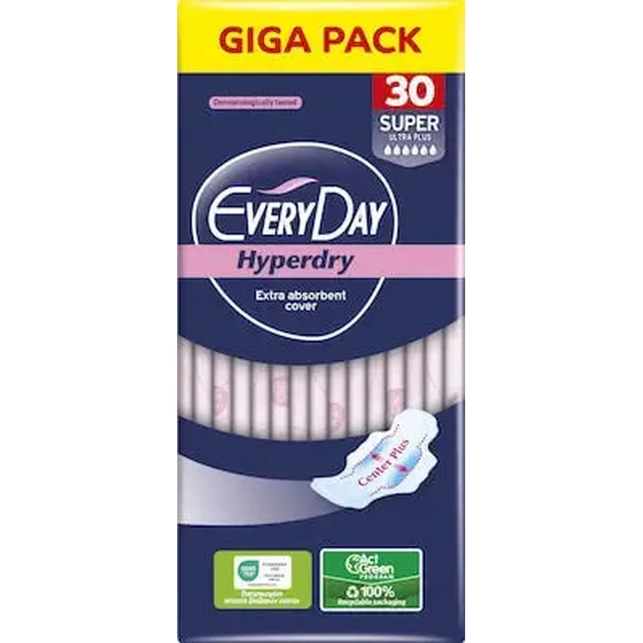 EVERYDAY Giga Pack Hyperdry Super Ultra Plus, 30 штук: ціни та характеристики