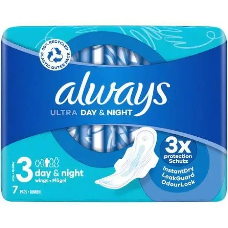 Прокладки ALWAYS Ultra Day Super Extra с крылышками, размер 3, 7 штук: цены и характеристики