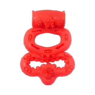 Boss Of Toys, вибрирующее кольцо CockRing Red, 1 шт.